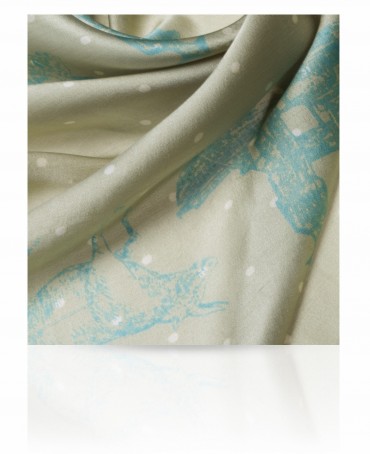 Шейный Платочек Женский SS.KV-SILK.ROUTE/YELL